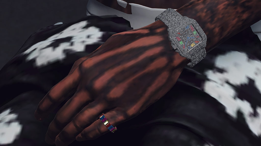 multi color baguette ring 1.0