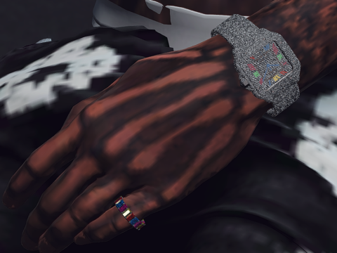multi color baguette ring 1.0
