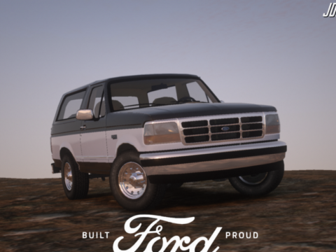 1992-1996 Ford Bronco XLT [ Add-On | Extras | Tuning | VehFuncsV | LODs ] V1.0