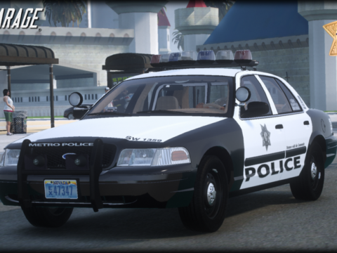 2008 Ford Crown Victoria P71 Las Vegas Metropolitan Police Department [ Add-On | Non-ELS | VehFuncsV | LODs | SSLA ] V1.0