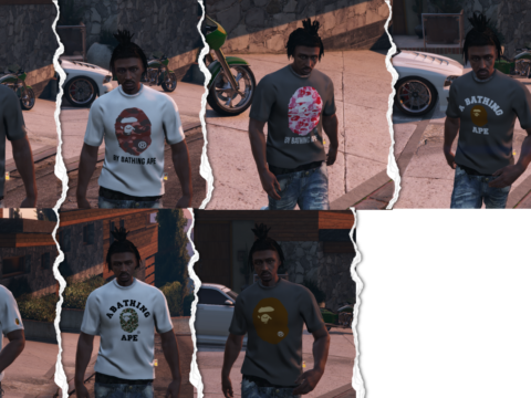 Bape T-shirt pack for MP Male 1.0
