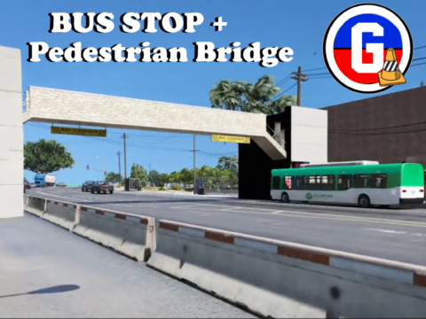 (Paleto Bay) Bus Depot with Pedestrian Bridge 1.0