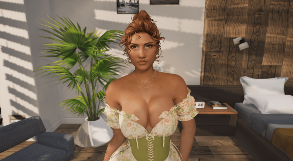 Curly Bun Hair for MP Female 1.0
