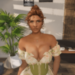 Curly Bun Hair for MP Female 1.0