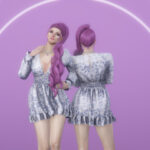 Curly ponytail hairstyle with physics for MP Female 1.0