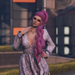 Curly ponytail hairstyle with physics for MP Female 1.02