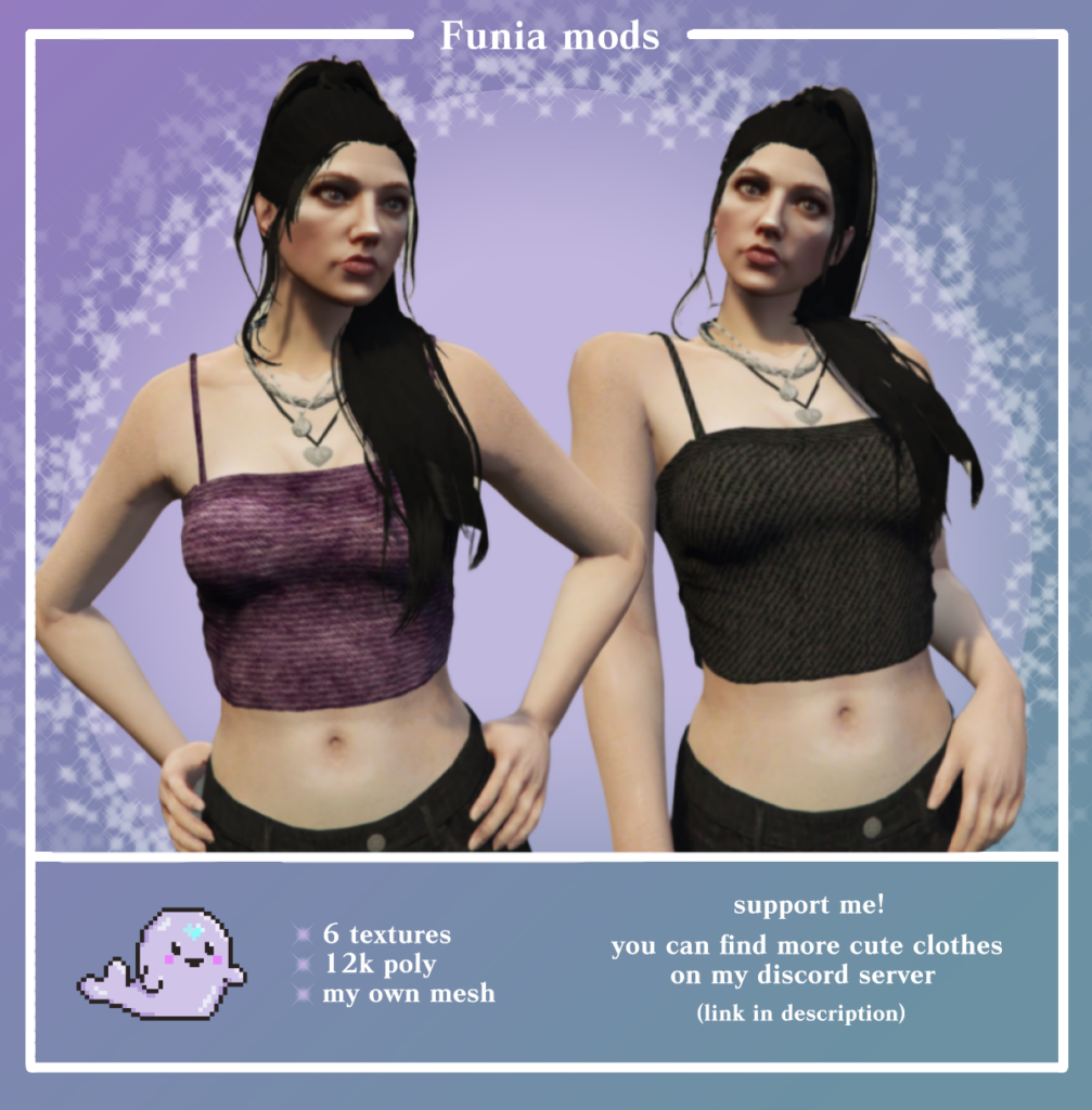 Denim top for MP female 1.0