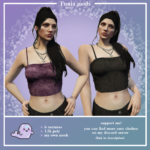 Denim top for MP female 1.0