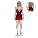 Diamond Embroidered Night Dress mp Female2