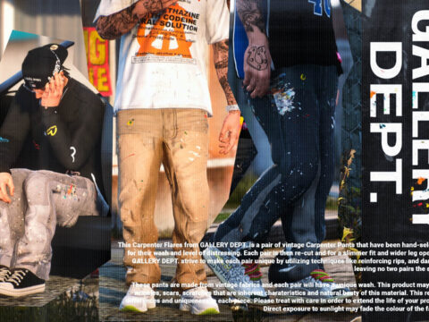 Gallery Dept Carpenter Pants For MP Male 1.0
