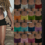Hair + top + short for MP Female v12