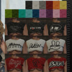 Hair + top + short for MP Female v13