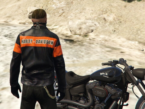 Harley Davidson Leather Jacket for Trevor 1.0