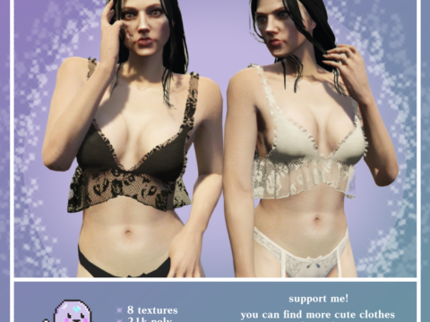 Lace lingerie for MP Female 1.0