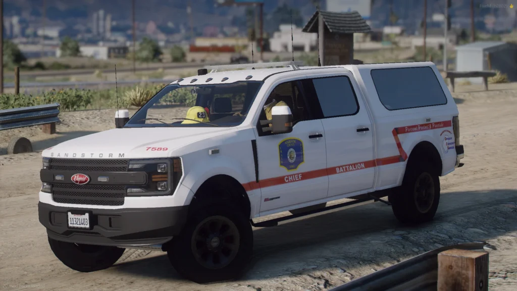 Majestic County Fire Department Vapid Sandstorm [Add-On / FiveM] V1.0