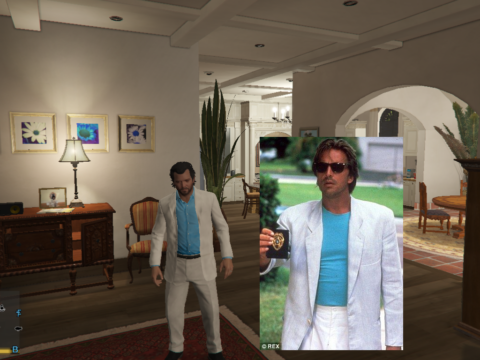 Miami Vice outfits for Michael 1.0