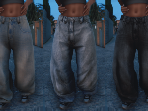 Oversized Baggy Jeans for MP Female 1.0