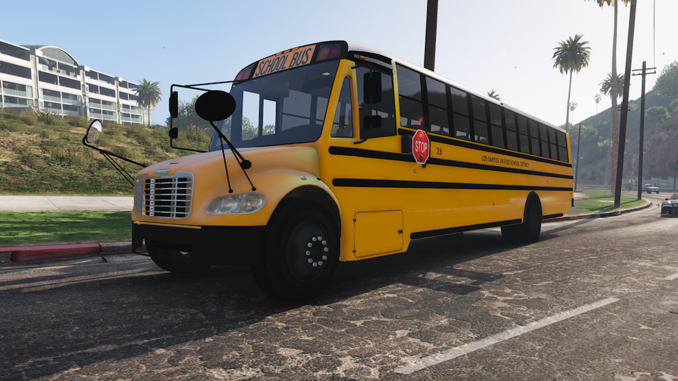 Thomas Built Freightliner C2 School Bus [Add-On | ELS] V1.1 – GTA 5 mod