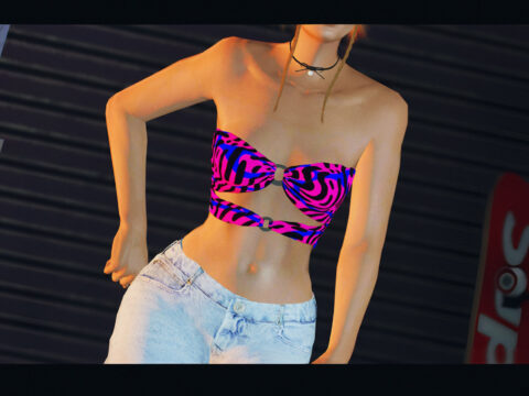 Bunched Tube Top for MP Female 1.0