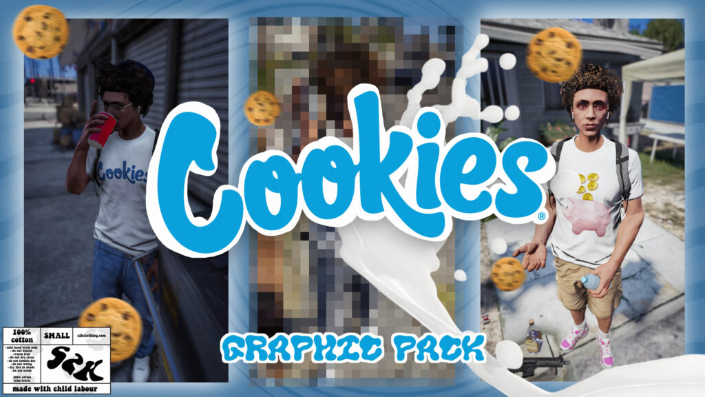 Cookies Graphic T-Shirt Pack for MP Male 1.0
