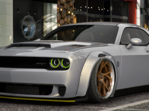 Dodge Challenger SRT Demon Widebody Bagged2