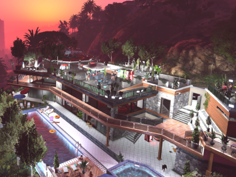 UPGRADE IN FRANKLIN'S HOME [with Vehicles, Peds & more] V1.0