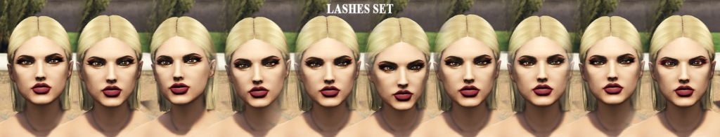 Lashes set for MP Female 1.0