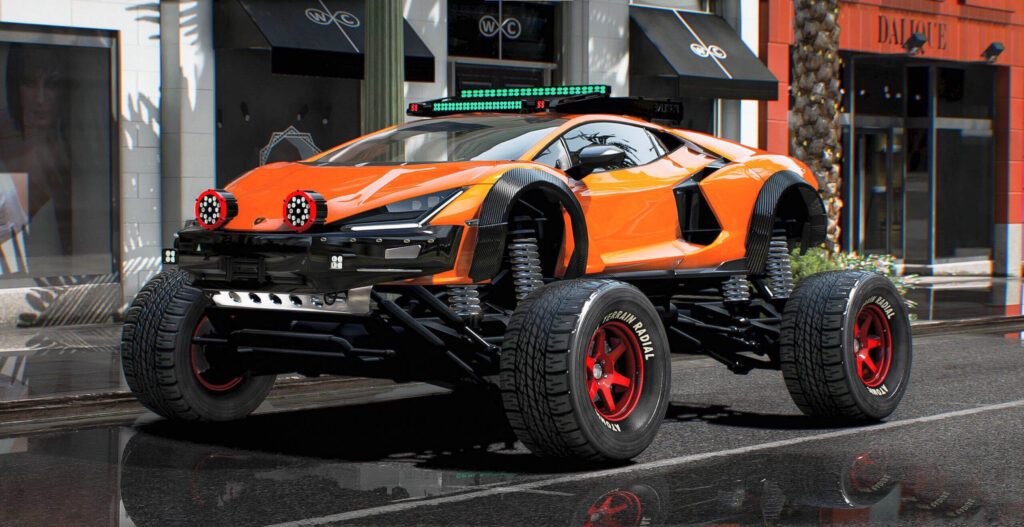 Lifted 2023 Lamborghini Revuelto Off-Road