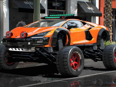 Lifted 2023 Lamborghini Revuelto Off-Road