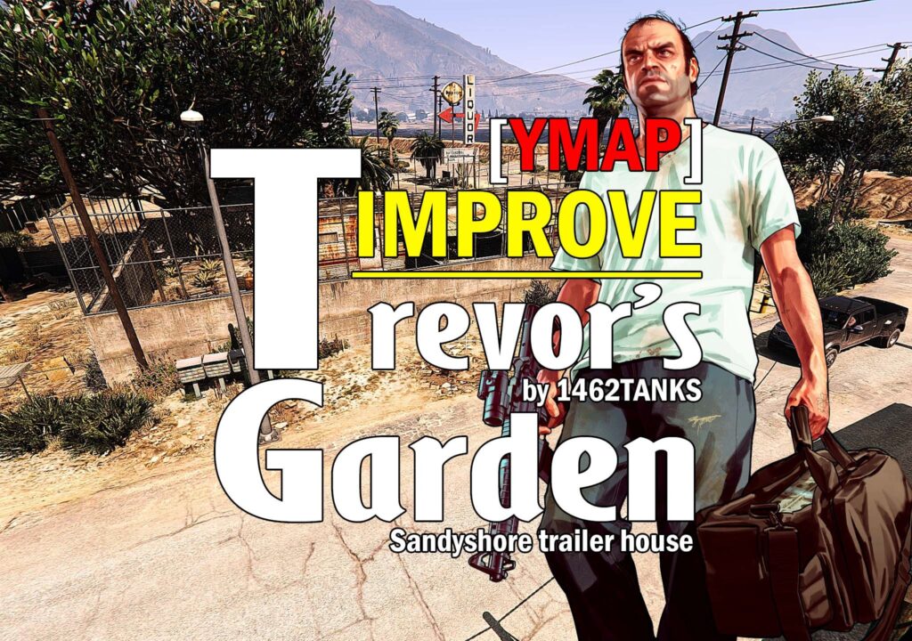 Trevor's Sandy Shores Trailer garden Improved [YMAP] V1.0