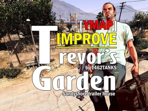 Trevor's Sandy Shores Trailer garden Improved [YMAP] V1.0