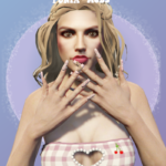 Teddy bear nails for Female 1.02