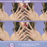 Teddy bear nails for Female 1.03