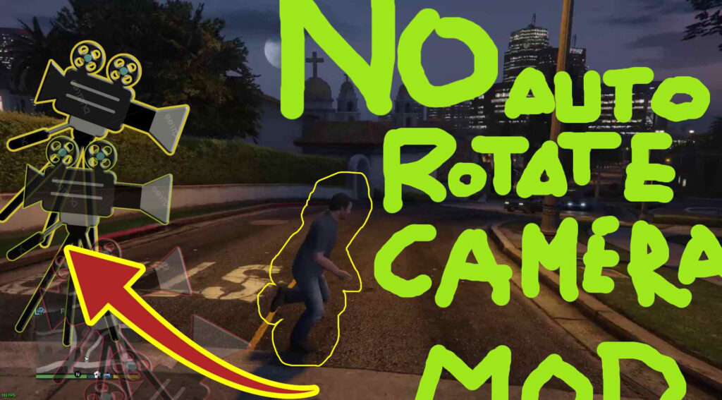 no auto rotation camera on foot (no autocentering) V0.1