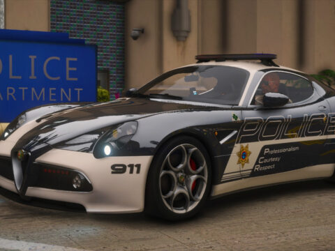 NFSHP: 2007 Alfa Romeo 8C Competizione SCPD [Add-On | NON ELS | Sounds | Template] V1.0