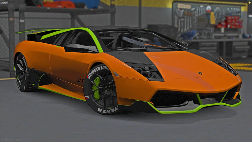 2008 Lamborghini Murcielago SV LP670-4 Twin Turbo Carbon Tron Design