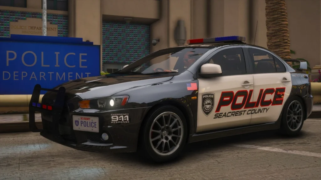 NFSHP: 2008 Mitsubishi Lancer Evolution X SCPD [Add-On | NON ELS | Sounds | Template] V1.0