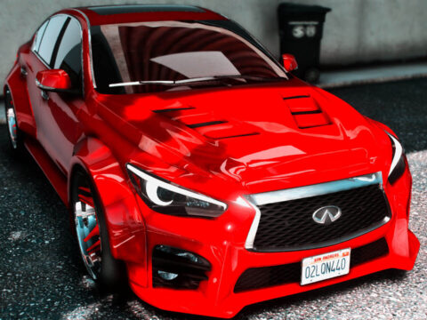 2023 Infinity Q50 Red Sport Widebody TUNED 800HP GTR Nismo Swap