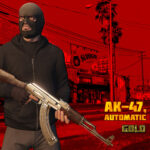 AK47 Auto Kalash - Gold Skin Pack [Animated]