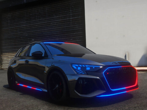 Audi RS3 8Y Police Modern Lights
