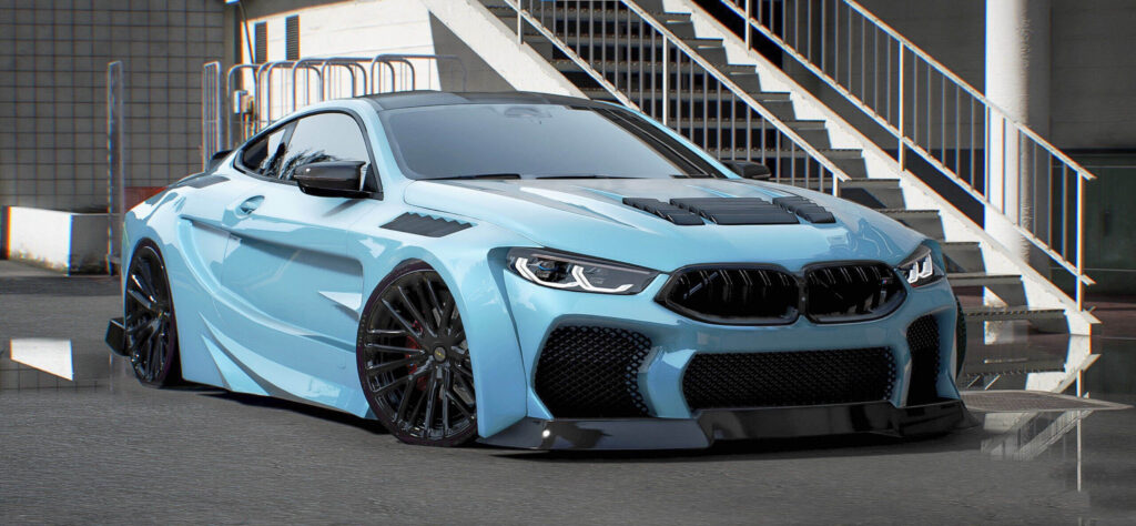 BMW M8 Abflug