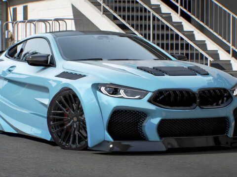 BMW M8 Abflug