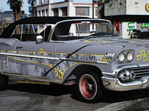 Chevy Impala 1958 Lowrider (Debadged)