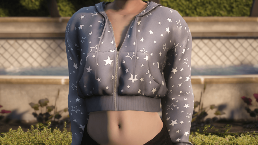Cropped Zip-Up Hoodie for MP Female