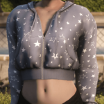 Cropped Zip-Up Hoodie for MP Female