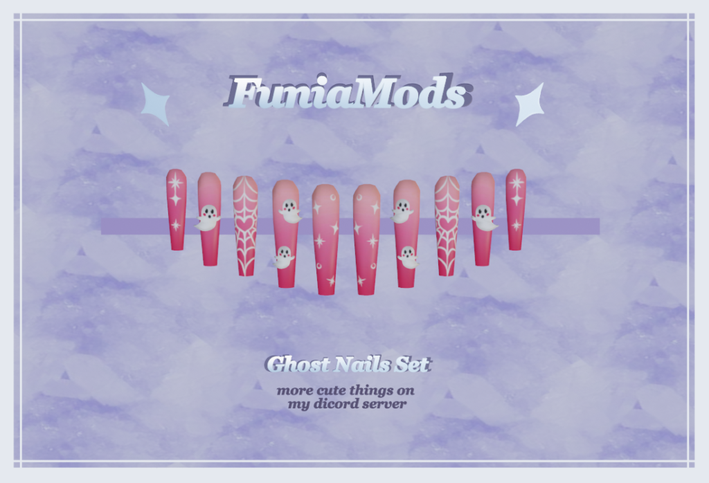 Ghost nails set for MP Female 1.0