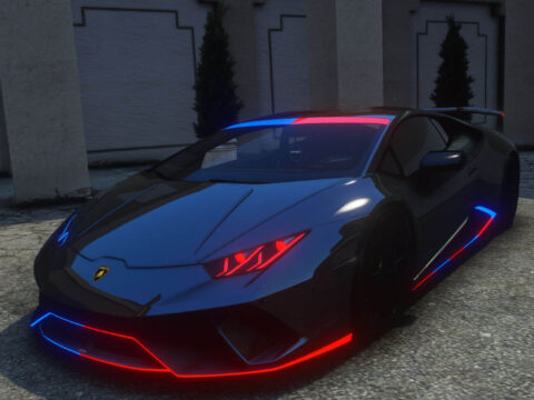 Lamborghini Huracan Peformante Police Modern Lights