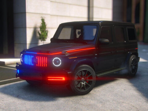 Mercedes-AMG G63 2022 Police Modern Lights