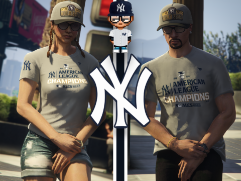 New York Yankees ALCS Shirt & Hat Pack (MP Male & Female) 1.0
