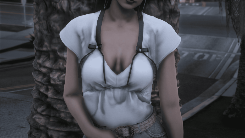 Ruched Bust Crop Top for MP Female 1.0